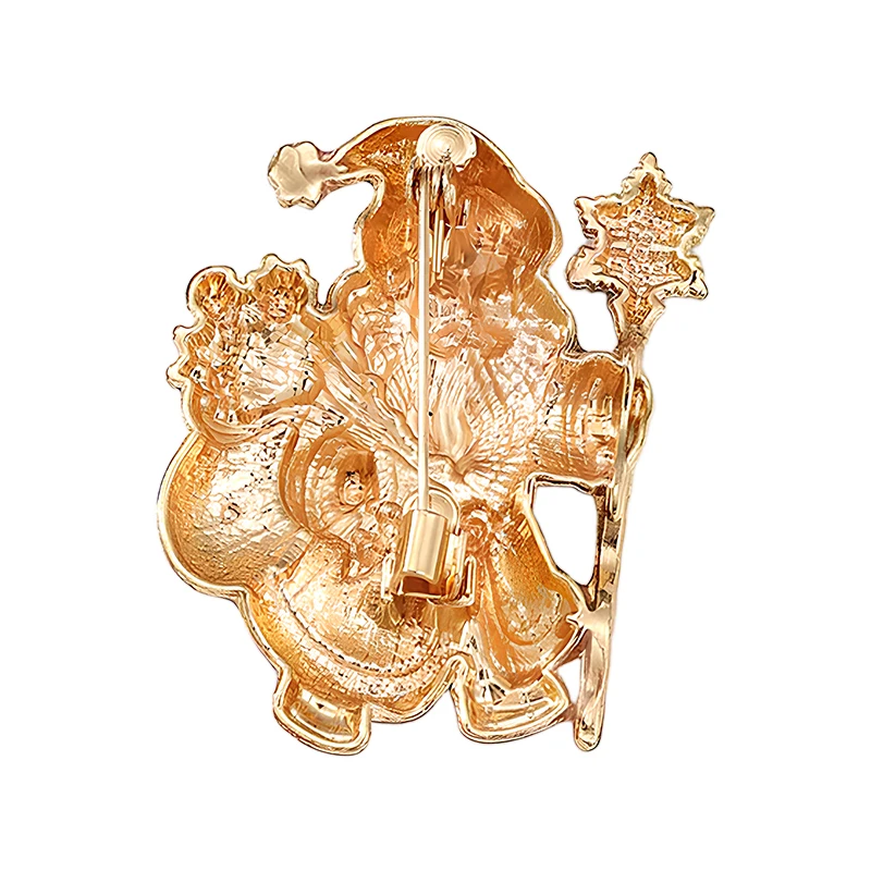 Wuli&baby Schöne Weihnachtsmann-Broschen für Damen und Herren, als Geschenk für Weihnachten, Vatertag, Partys, Broschen-Pins, Neujahrsgeschenke – Detail 6