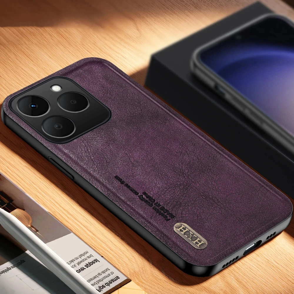 ل Realme 15T حافظة ريترو لوحة مغناطيسية ماتي محكم اللحاء شل ل Realme 15T غطاء Funda