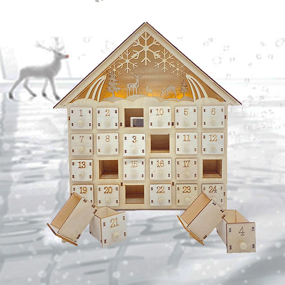 3D Wooden Puzzle House With Light Model Crafts Decoration Puzzle Christmas Toys With Wood Halloween Model Gift For Kids Girls