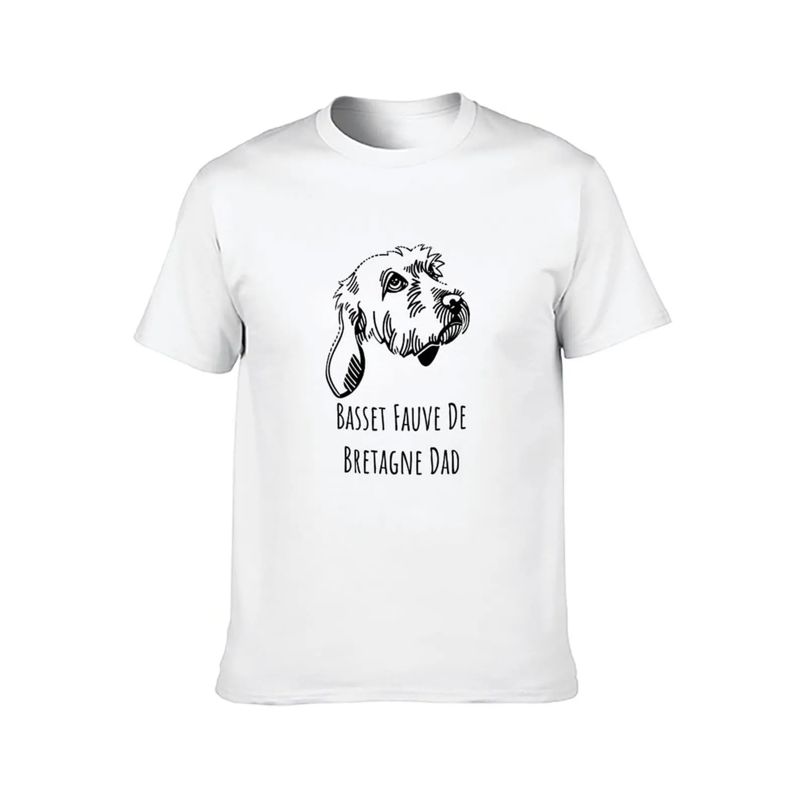 Basset Fauve De Bretagne Dad Dog Dad T-Shirt t shirt man cotton man t shirt luxury T-Shirt