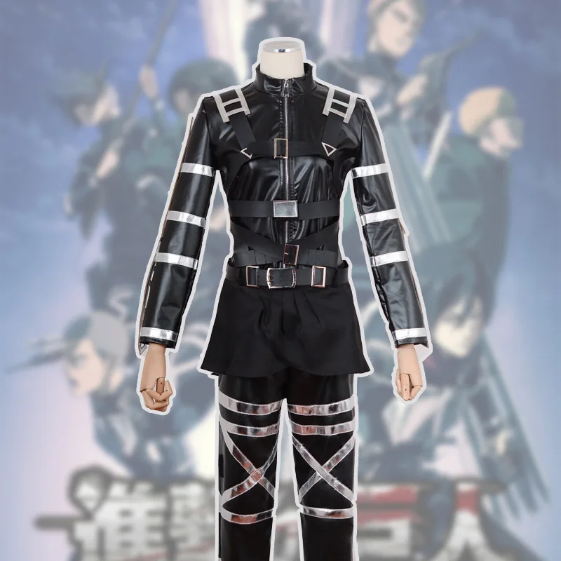 زي ميكاسا أكرمان التأثيري للهجوم على تيتان الموسم النهائي زي الهالوين وحفلات عيد الميلاد وإكسسوارات أزياء شخصية #3