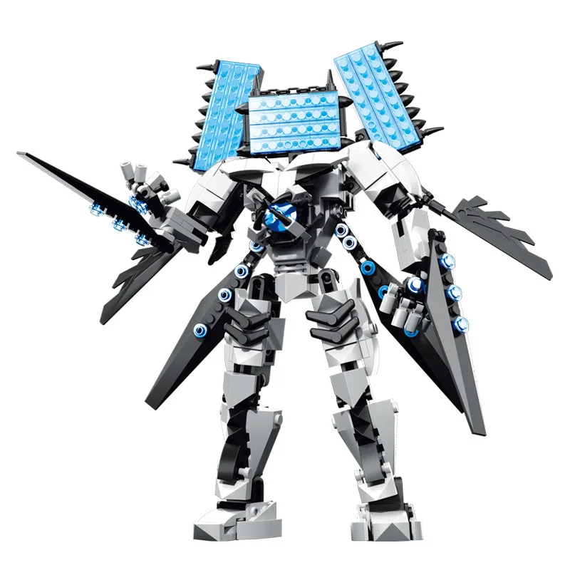 Caliente Titan battle-axe altavoz hombre araña rey hombre conjunto de bloques de construcción creativo Skibidi inodoro hombre con caja DIY juguetes de bolas