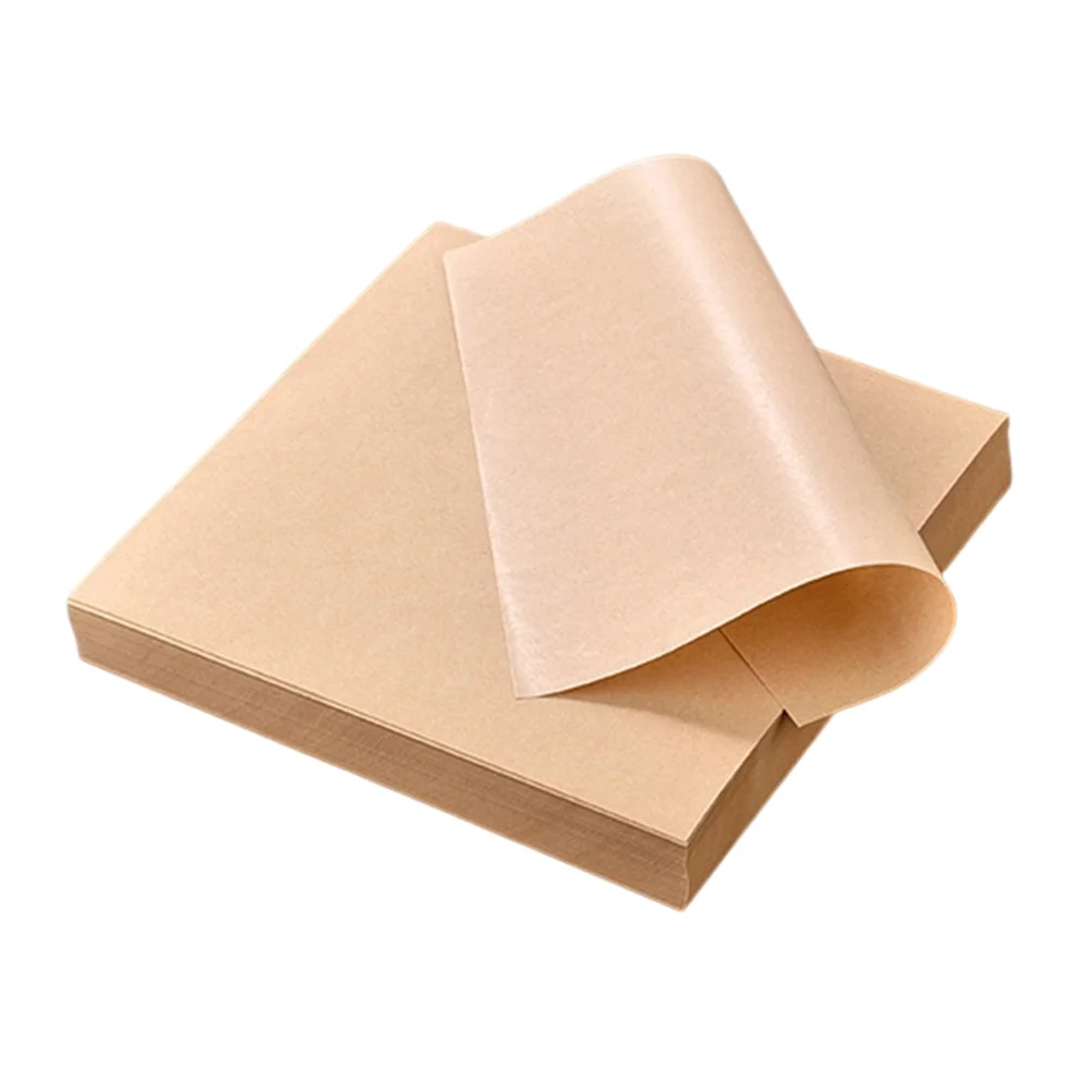 500 Sheets 18x18cm Oil Absorbing Paper Kitchen Snack Mat Multi Purpose Disposable Baking Pan Tray Pizza Box Padding Safe No Odor