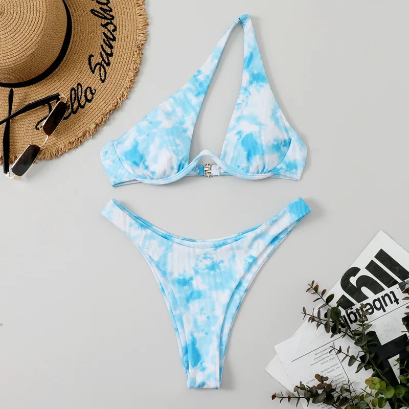 Sexy Print-Bikinis 2025, Badeanzüge, Damen-Bademode, Push-Up, weiblich, Strand, Badebekleidung, Badeanzüge, brasilianisches Bikini-Set, Pool-Badende