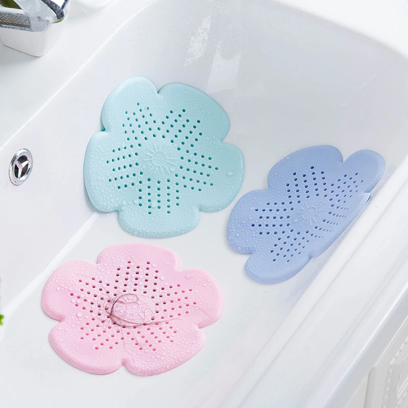 Creative Kitchen Sink Anti-clogging Floor Drain Sewer Filter Flower-shaped Silicone Floor Drain Kitchen Tools