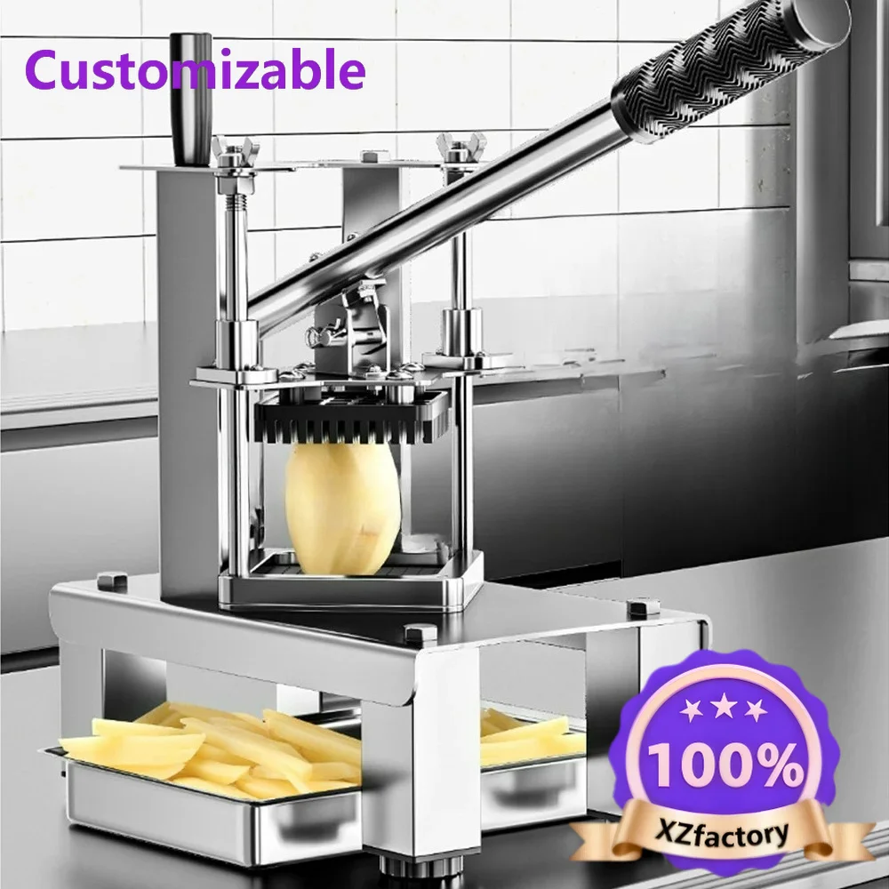 Factory Direct 2026 Top Stainless Steel Potato Slicer Commercial Manual Vegetable Cutting Strip Machine Processador