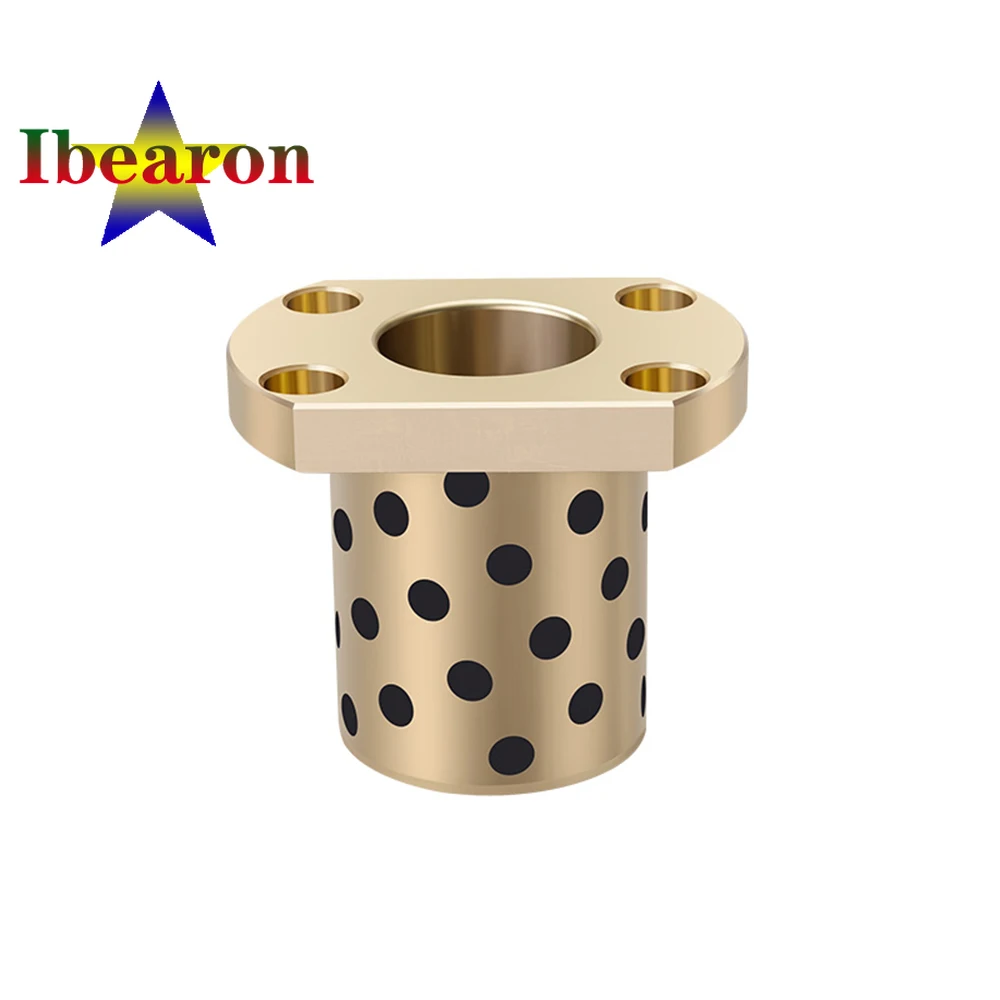 1PCS LMH30 Two Side Cut Flanged Linear Bearing Graphite Copper Sleeve Self-lubricating Oil Free Bushing 3D Printer