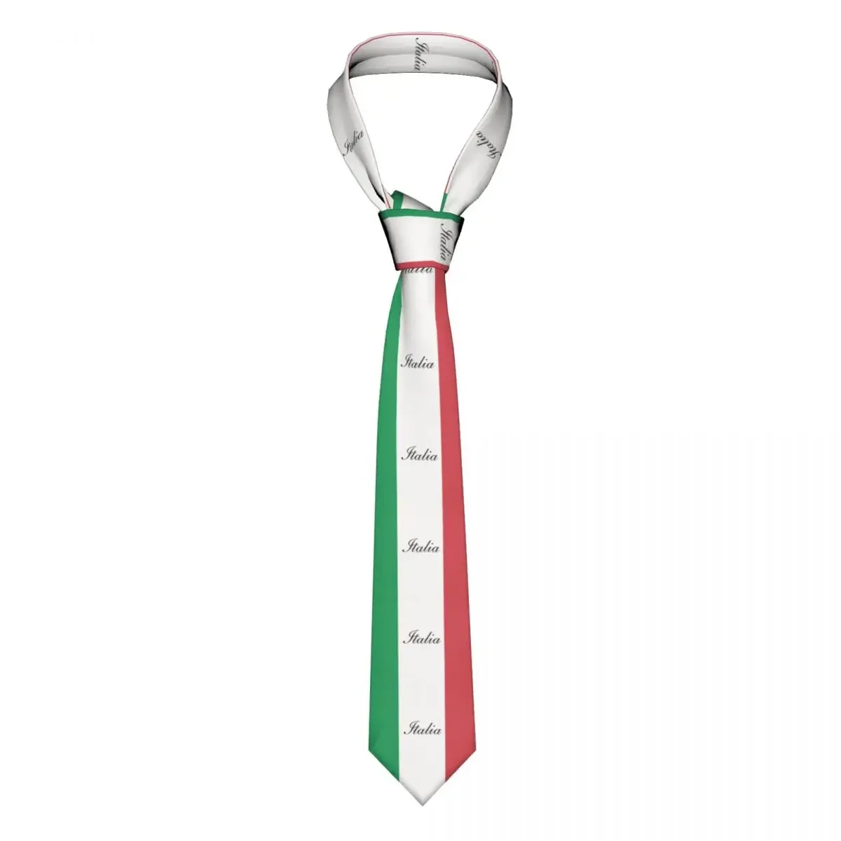 Formal Italian Flag Of Italy Italia Necktie for Men Personalized Silk Business Neck Ties