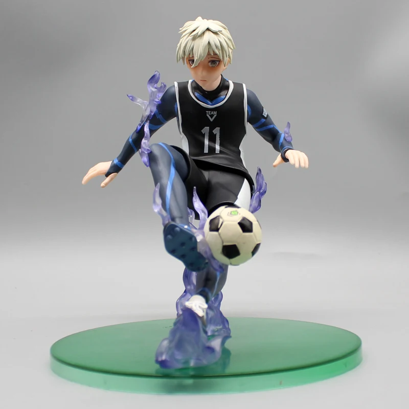 Anime Blue Lock Nagi Seishiro Action figuren Nummer 11 Spielzeug für Kinder PVC Sammler Dekoration Puppe 18cm