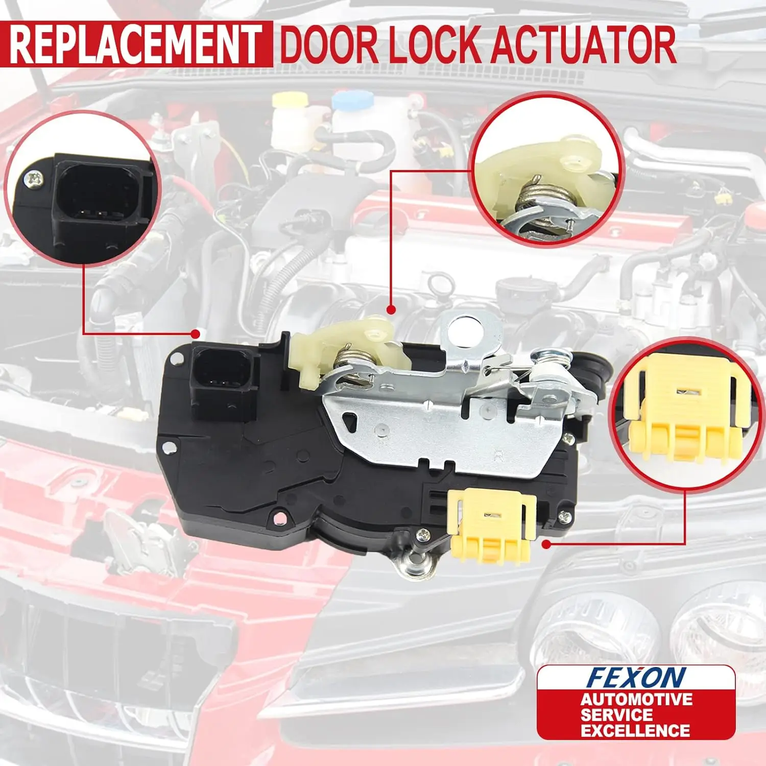 Door Latch Lock Actuator Replaces For Chevy Suburban Tahoe GMC Sierra Yukon Cadillac 2007-2009 931-303 931-304 931-108 931-109