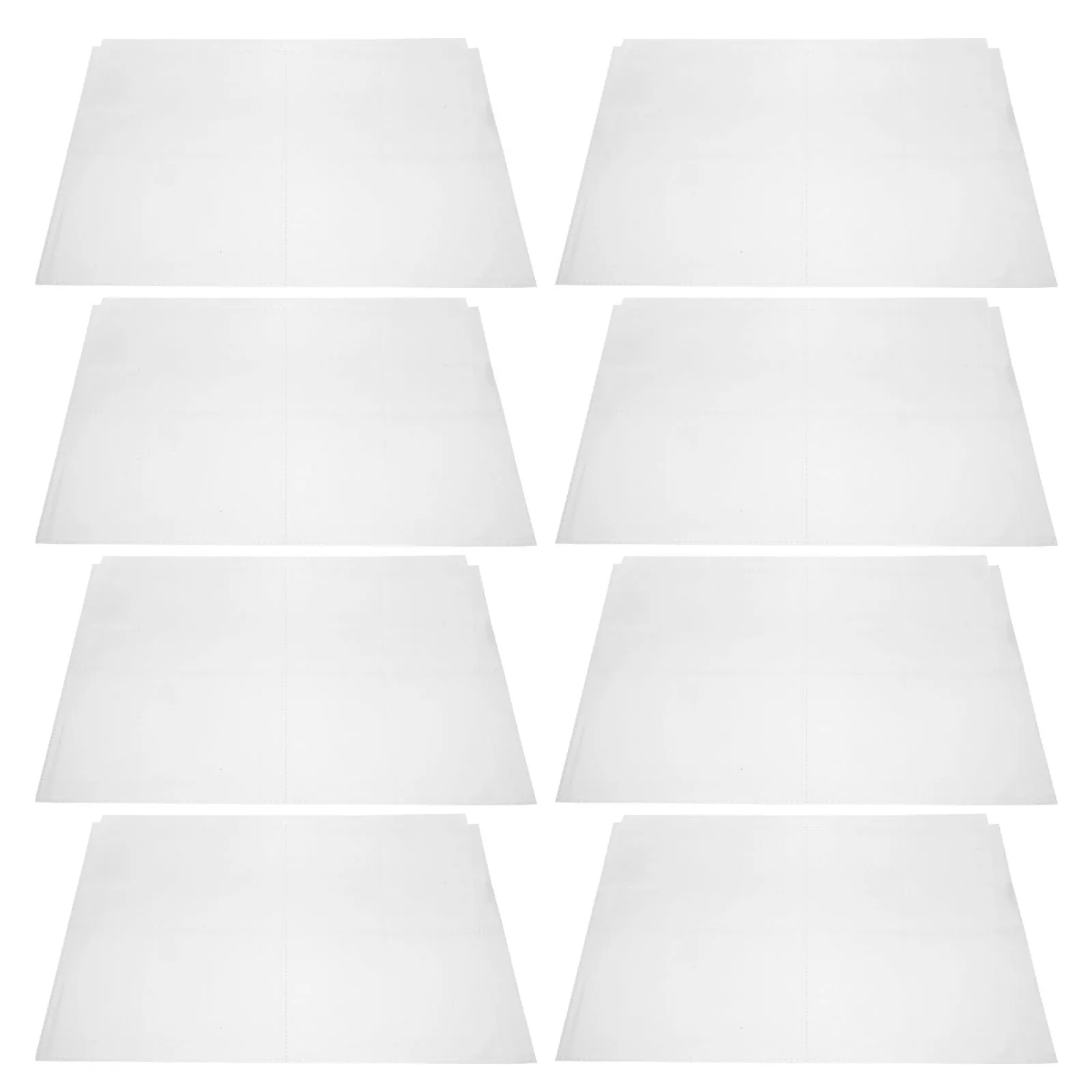 60Pcs Clear Photo Album Pages A4 PVC Postcard Covers 4-Slot Double-Sided Inserts for Family Memory Storage Refill Sheets