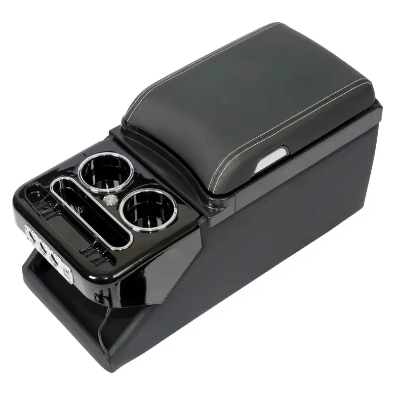 For Universal Car Front Center Console Box Double Sides Open Storage  Car Armrest Box
