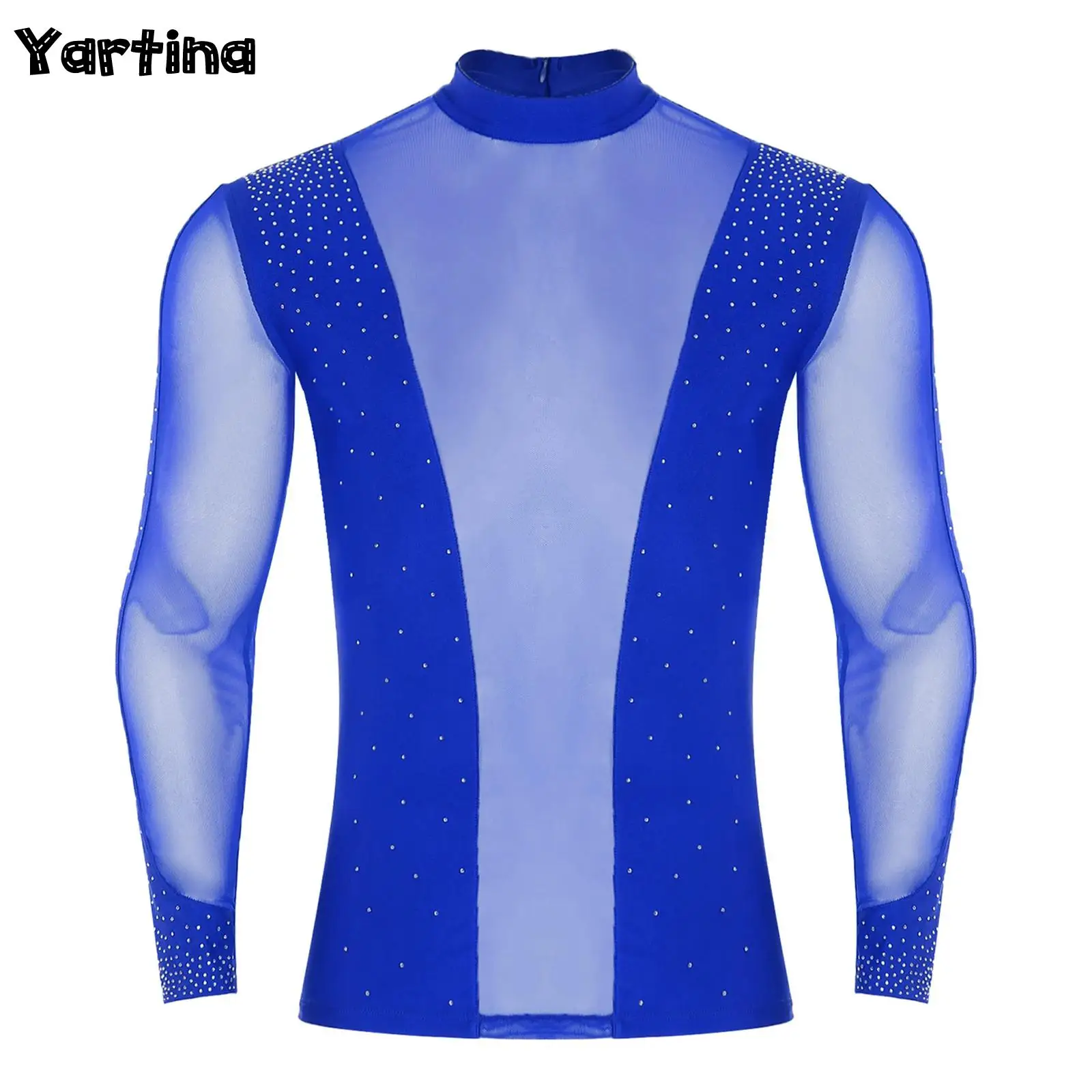 masculino-ballet-danca-latina-topo-pura-malha-retalhos-brilhante-strass-manga-longa-camiseta-blusa-ballet-chacha-tango-traje-de-palco