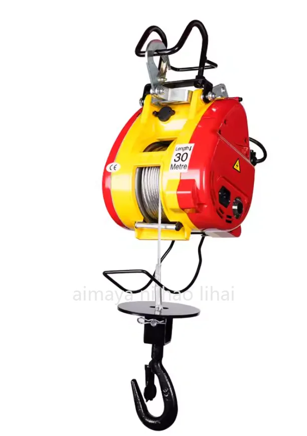 Xiaojingang Electric Hoist 220V Household Remote Control Portable Suspension Hoist, Winch, Air Conditioning Lifting Crane 500kg