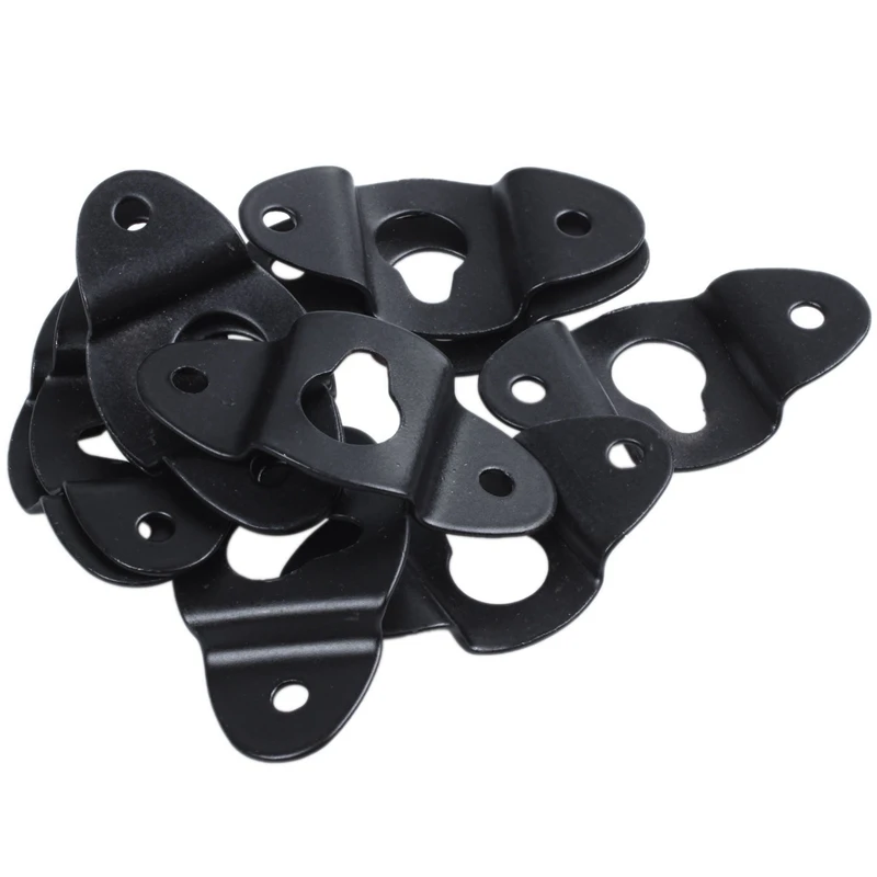 لوحة شماعات حديدية مثبتة على الحائط ، سماعة صوت ، أسود ، 4.8 سنتيمتر ، 40 قطعة