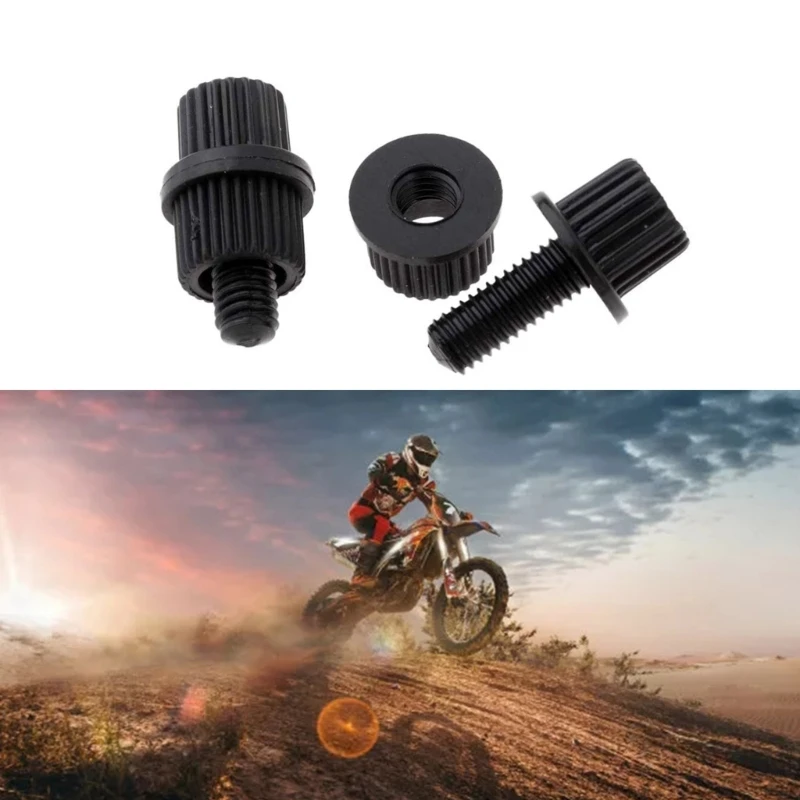 Durable Nylon License Plate Fasteners for Motorcycles, Rustproof Screws, Motorbike Mounting Hardware, Easy Install, 4Pcs