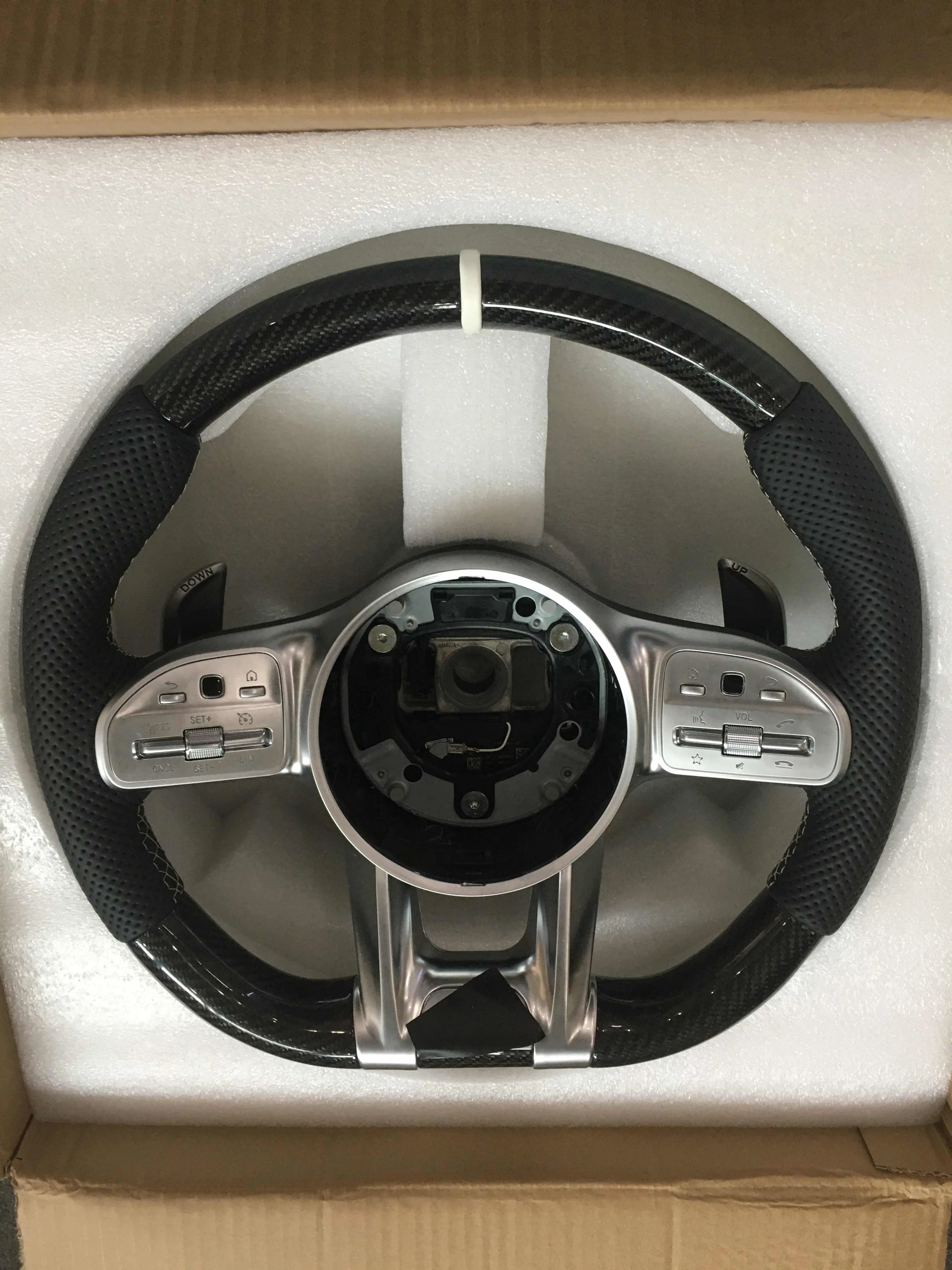 For Mercedes-Benz C180 Avantgarde 2015 Steering Wheel Assembly Universal Multi-Function Custom Decoder Car Interior Accessory