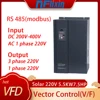 VFDソーラードライブインバーター、可変周波数、ドライブウォーターポンプ、ドライブインバーター、3相モーター速度制御用コンバーター、220v、5.5kw、7.5kw 1