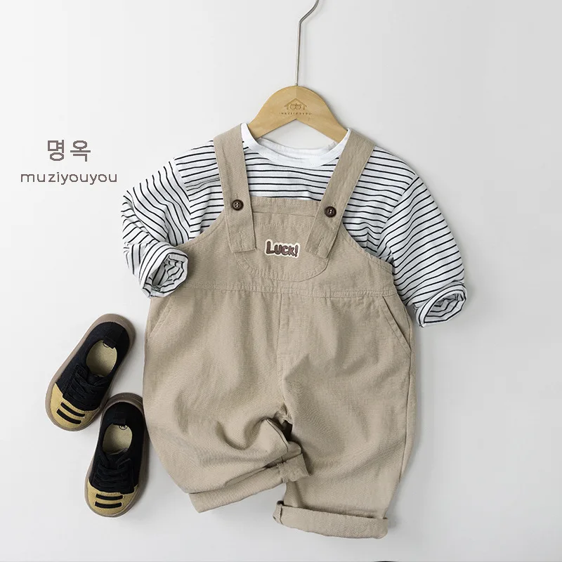 2026 Spring New Children Long Sleeve T Shirts Baby Letter Print Tops Boys Girls Loose Shirts Kids Cotton Tee Toddler Clothes