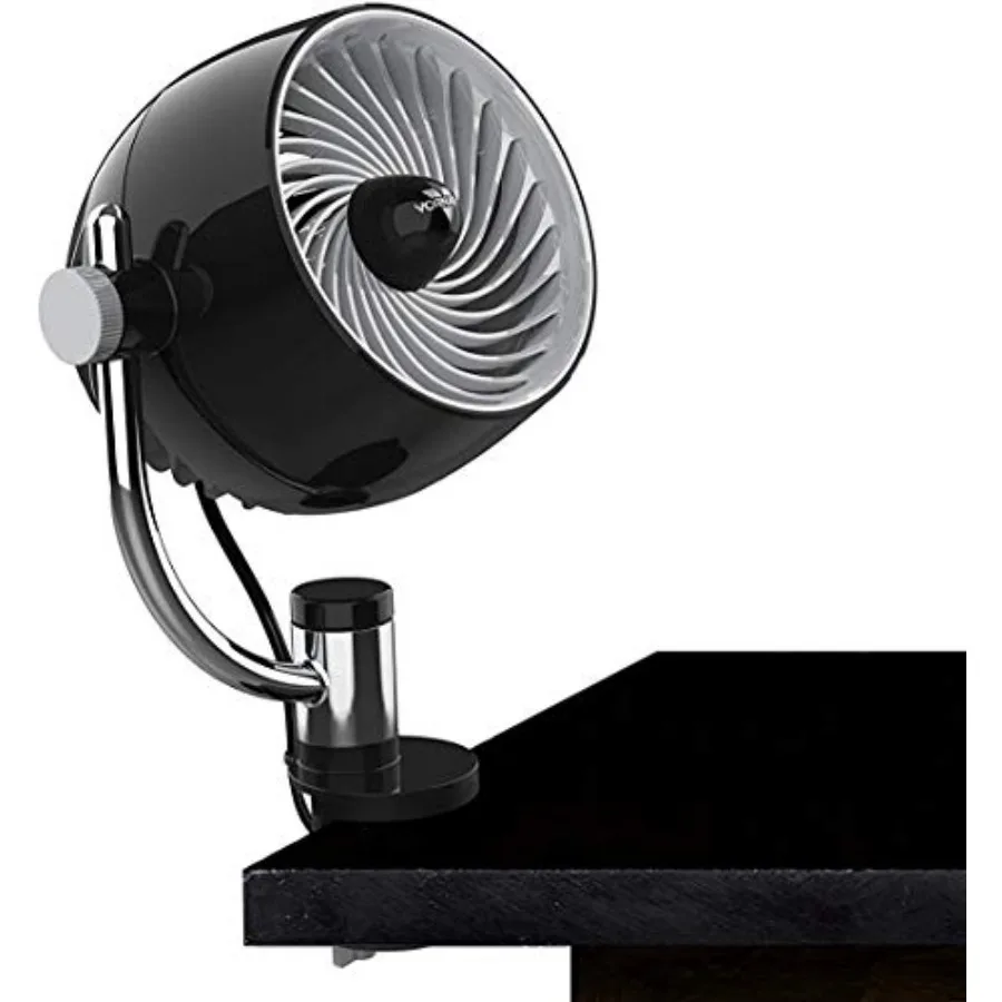 

Pivot3 Clip Personal Air Circulator Fan with Multi-Surface Clip, Quiet Portable Fan for Office or Bedroom, 3 Speeds, Black