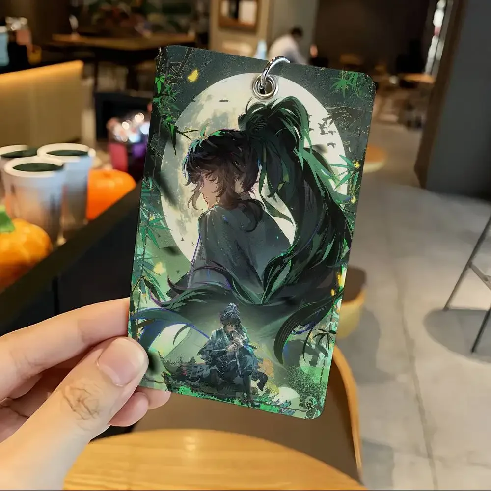 لعبة Wuthering Waves تشيو يوان حامل بطاقة المفاتيح حلقة رئيسية قفل الباب الوصول واقية للهدايا الأمنية