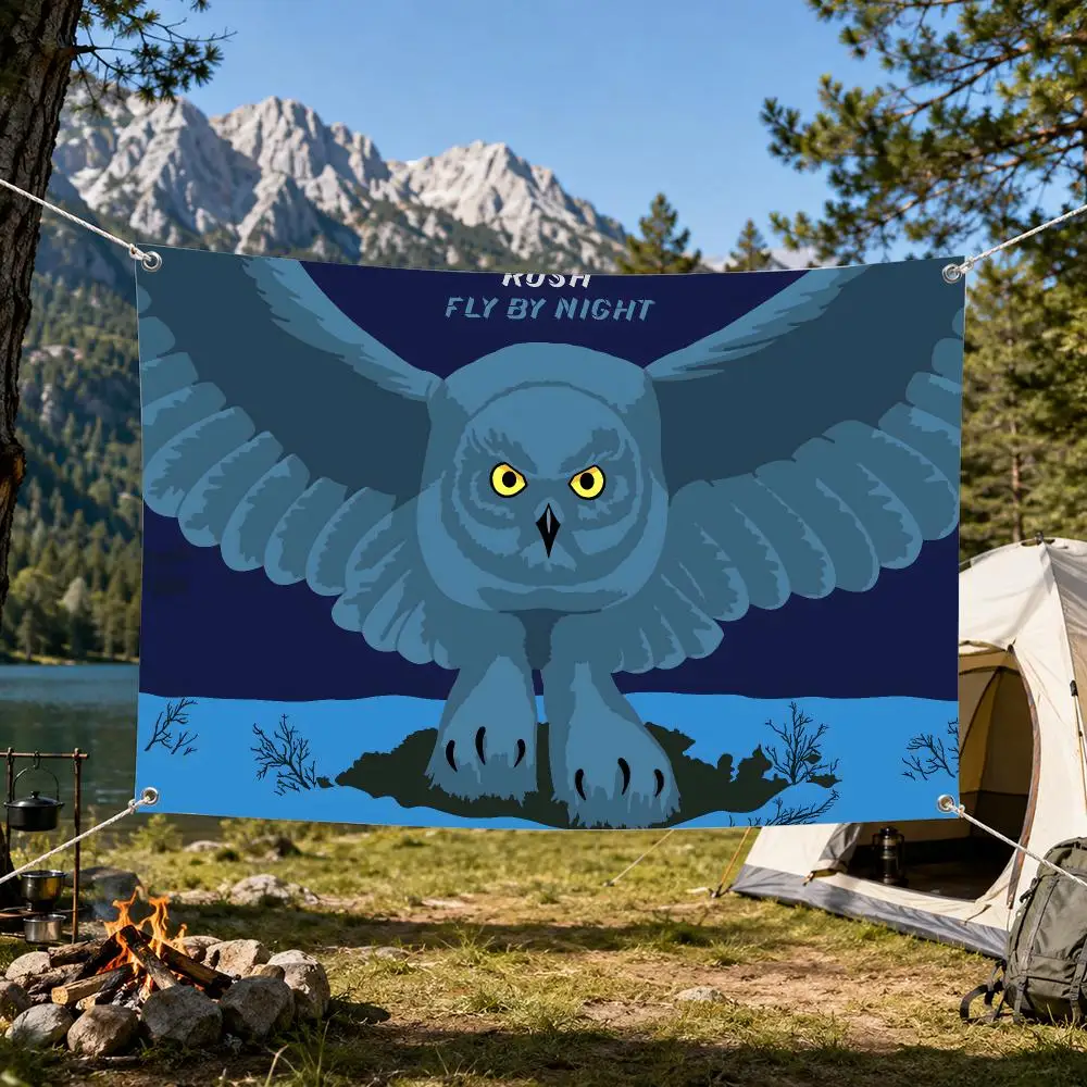 Flags Aesthetic Wall Tapestry Printed Wall Hanging Living Room Party Outdoor Decor Heavy Rock Band R-Rushs