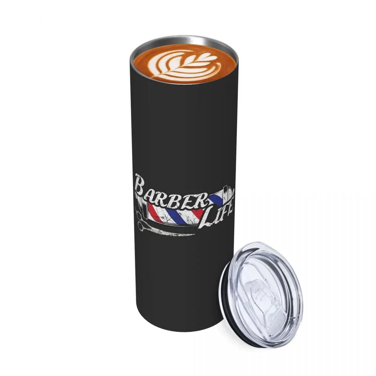 

Barber Shop Sign Entrance Stainless Steel Tumbler Vacuum Insulated Mugs Thermal Cold Cup Straw With Lid 20oz
