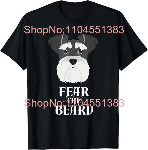 Lustiges Schnauzer Fear the Beard Geschenk Unisex T-Shirt