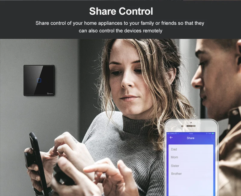 SONOFF TX 와이파이 스마트 벽 터치 스위치, EWelink 앱을 통한 스마트 홈 제어, RF433 알렉사 구글 홈, T0, T1, T2, T3, EU, 미국, 영국, 1, 2, 3 갱