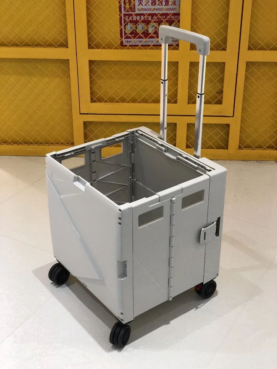 

Shopping cart, outdoor, outing, light, household, folding shopping cart, climbing stairs and pulling books to set up a stall