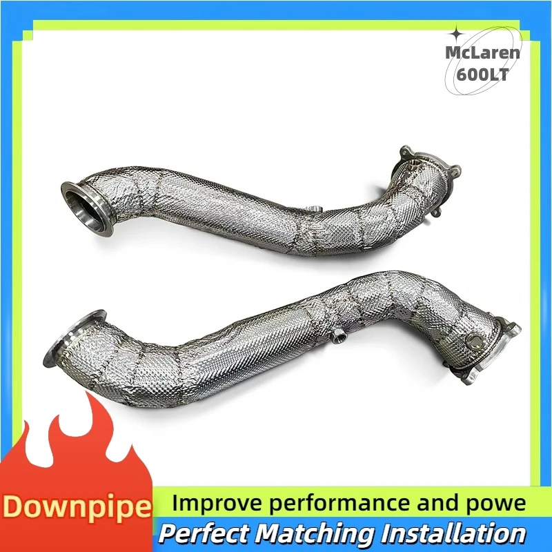 

Suitable for McLaren 600LT SpiderCoupe 3.8T 2018-2019 High performance stainless steel exhaust with catalytic downspout