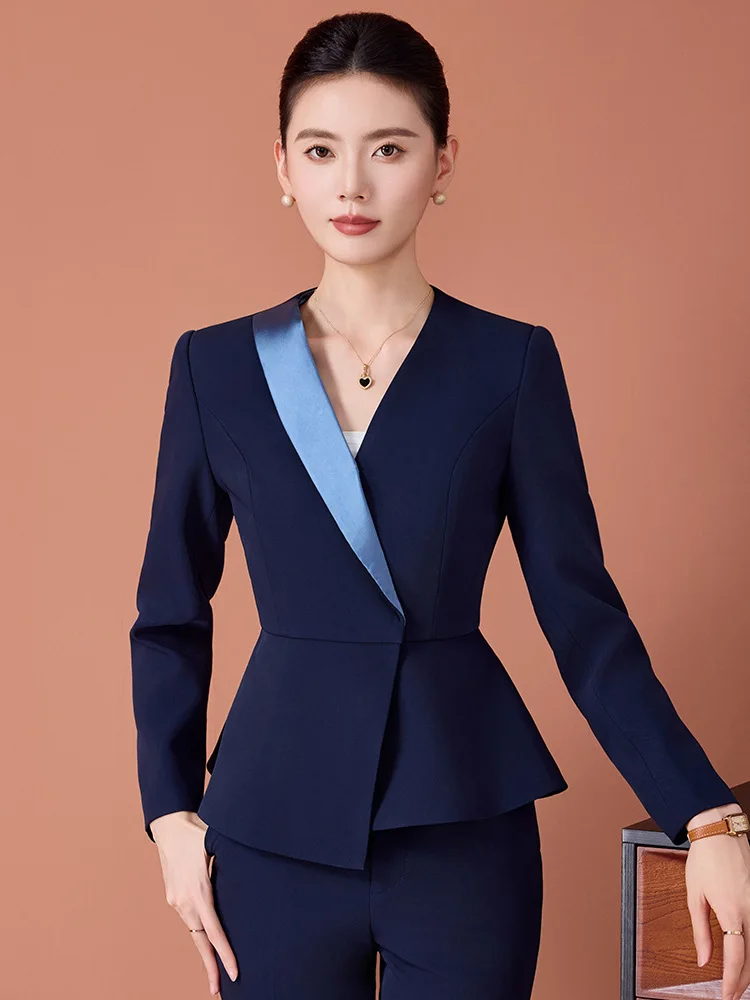 Professional women's suits, workwear, elegant attire for medical and beauty consultants, hotel receptionists, property staff, je