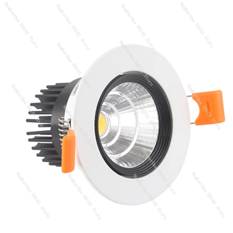 Spotlight Led Ceiling Lamp Downlight Embedded Ceiling Living Room Dimming 3w12w Nordic Cattle Eye Showcase Single Lamp