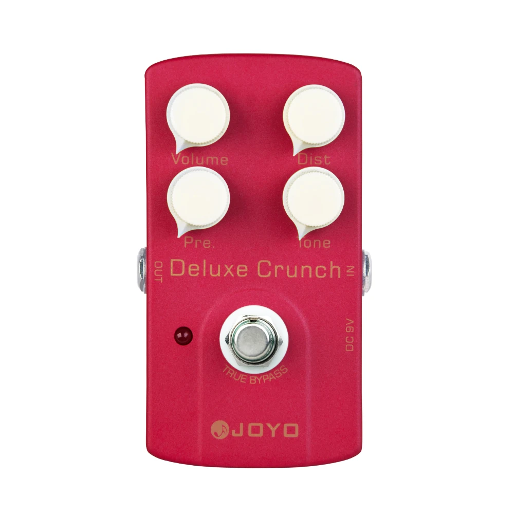 JOYO JF-39 DELUXE CRUNCH Distortion Guitar Effect Pedal British Tone Crunch Distortion Effect Guitar Pedal with 4 Adjust Knobs