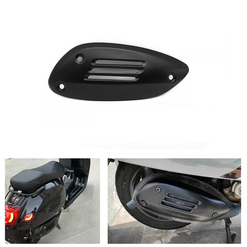 1 PCS Motorcycle Exhaust Pipe Cover Right Muffler Heat Shield Case Parts Accessories For VESPA GTS 125 250 300 GTV GTE 2013-2021