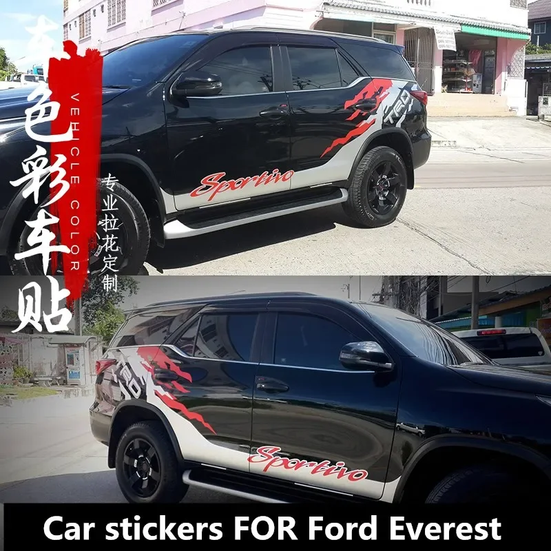 

Новые автомобильные наклейки для кузова Ford Everest, модификация, спортивные наклейки, пленка