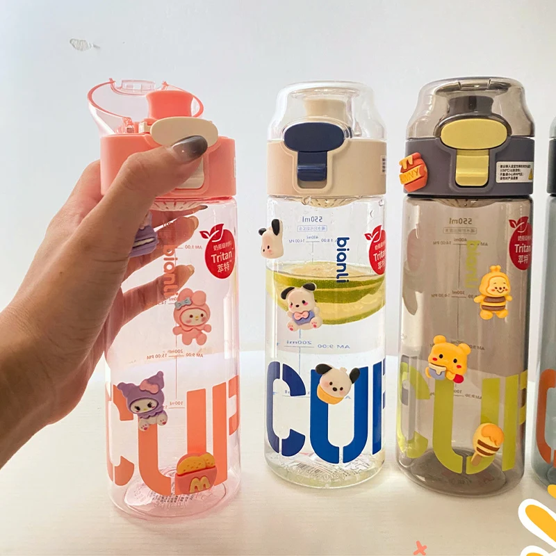 

Чашка для воды для девочек Красивая Студенческая пластиковая чашка устойчивая к высоким температурам летняя милая детская чашка для воды