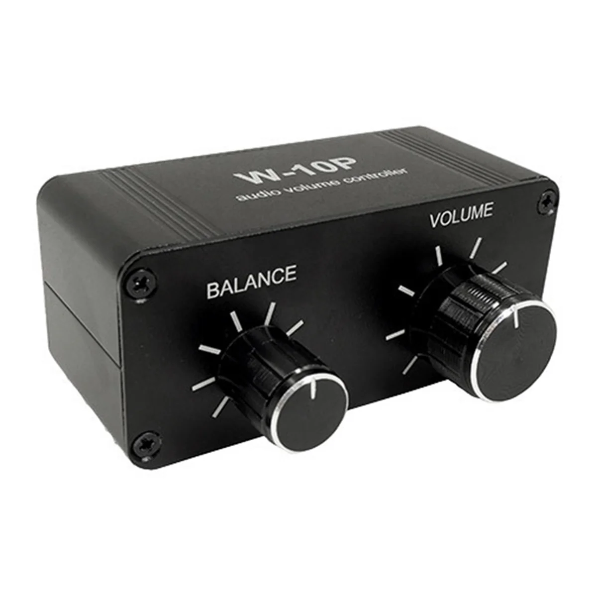 Controlador de Volume portátil Pré Amplificador, Dual Channel Stereo Audio, Mini Balance Music, Home Sound, 3.5mm, W-10P