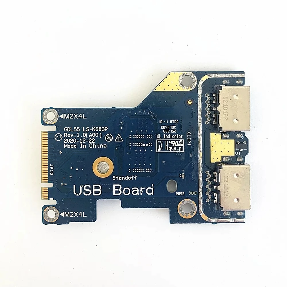 For Dell G15 5510 5511 USB Board IO Board GDL55 LS-K663P Laptop USB Daughter Board Replacement