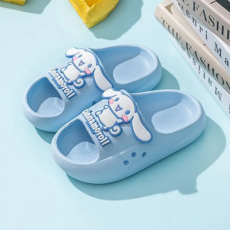 Cute Cartoon EVA Sandals Kawaii Skull Bow Design Summer Beach Slides Non Slip Soft Sole Pool Slippers For Women Teens Gift view 6