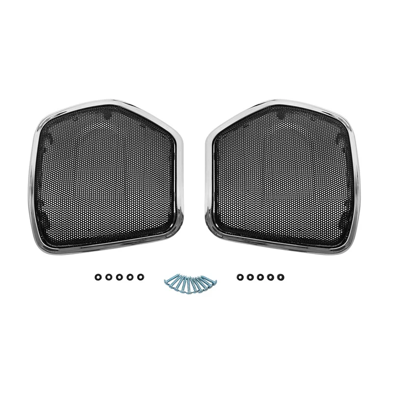 Motorcycle Saddlebag Speaker Lid Grills For Indian Roadmaster Limited 2021 Springfield Dark Horse 2023 22 Chieftain Classic 2020