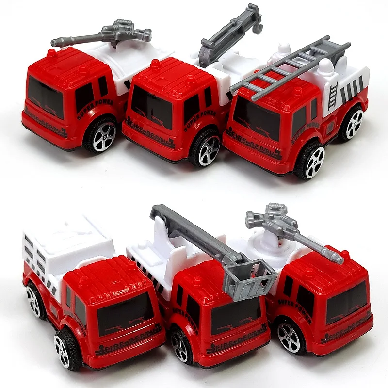 

Children's Pull Back Car Toys Educational Toy Plastics Fire Truck Ladder Truck Inertia Toys Children Boy Birthday Gifts