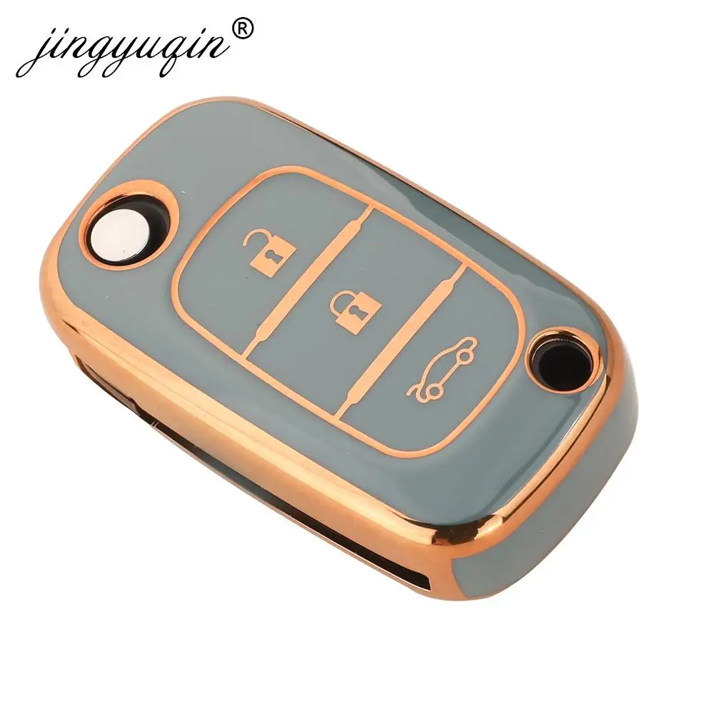 TPU Flip Car Key Case Cover For Renault Fluence Clio Megane Kangoo Lacia LADA Largus Kalina Granta Vesta X-Ray Benz Smart fortwo