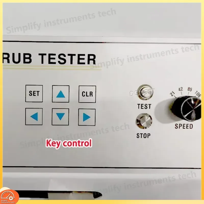 D4213 Push Button Friction Decolorization Tester for Ink Wear Resistance Testing Microcomputer Controlled LED Display