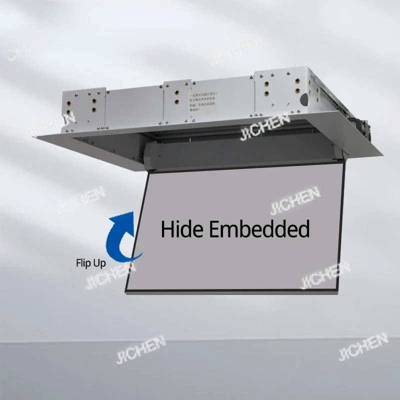 

HS hidden ceiling tv mount brackets automatic flip down motorized tv ceiling lift