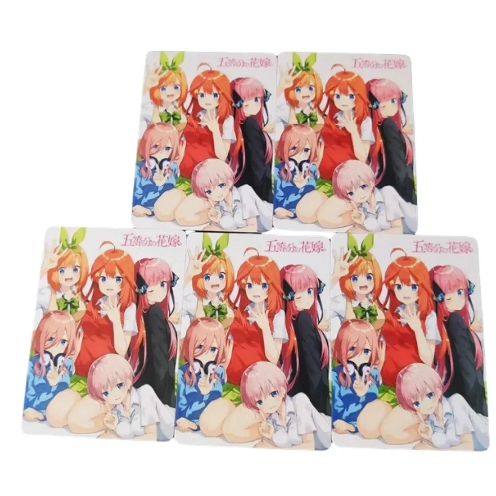 DIY The Quintessential Quintuplets Self-made Series Set 5pcs Nino Yotsuba Classic Card Anime Peripheral Collection Card Gift