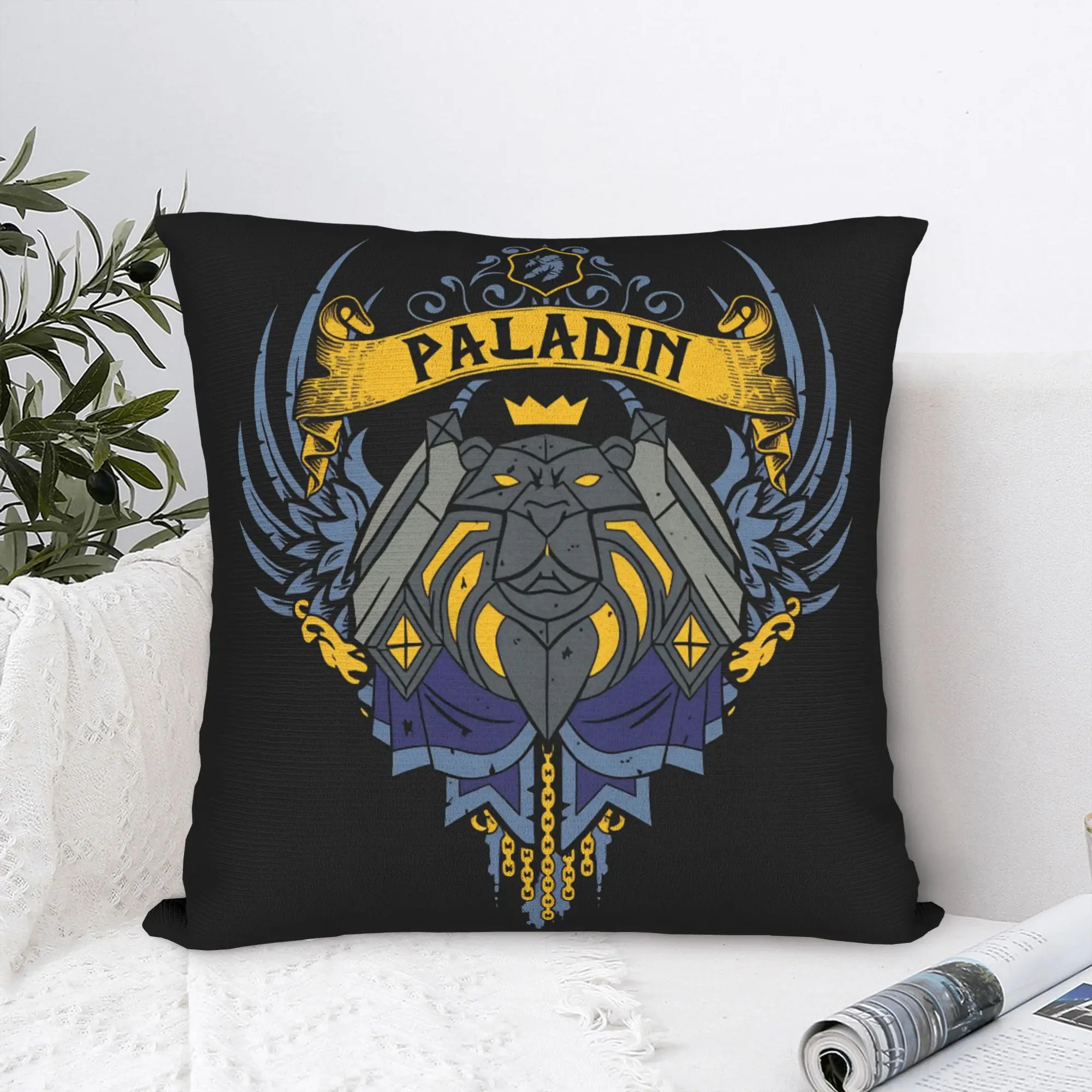 Pillow Cover Paladin Warcraft Game Novelty Pillow Case For Office Car Home Decor Pillowcases