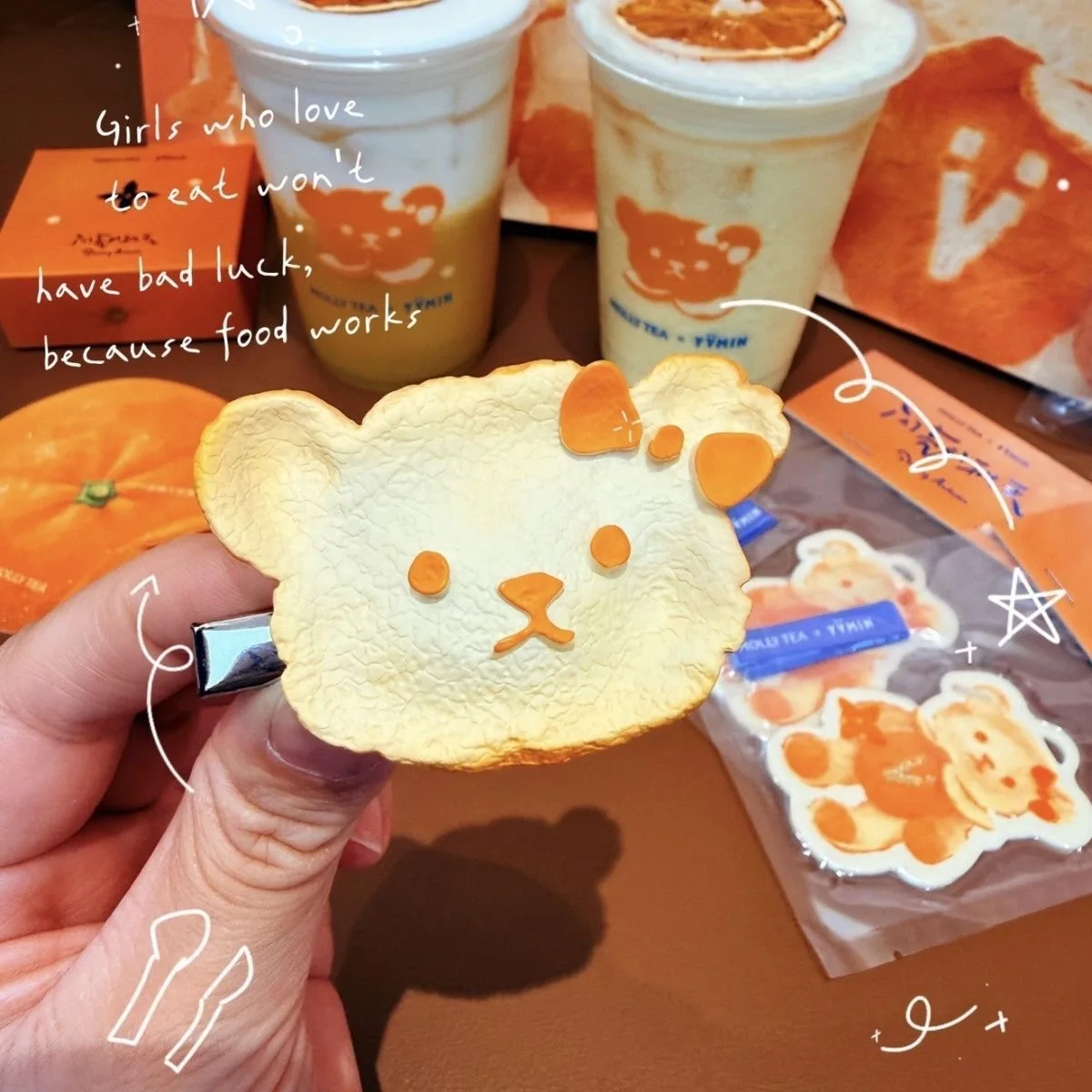 1/2Pcs Cute Bear Duckbill Hair Clips Cartoon Orange Fruit Series Side Barrettes Autumn Style Bangs Hairpin for Women Girls Gift