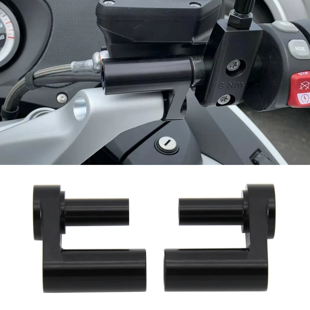 

For BMW R1200RT R 1200 RT 2014- R 1250 RT R1250RT Motorcycle 1.625" Adjustable Handle Bar Riser Clamp Extend Handlebar Adapter