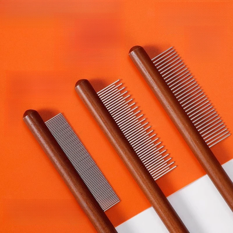 

Wooden Pet Grooming Brush, Detangling Comb for Long Hair Cats Dogs, Shedding Remover Brush